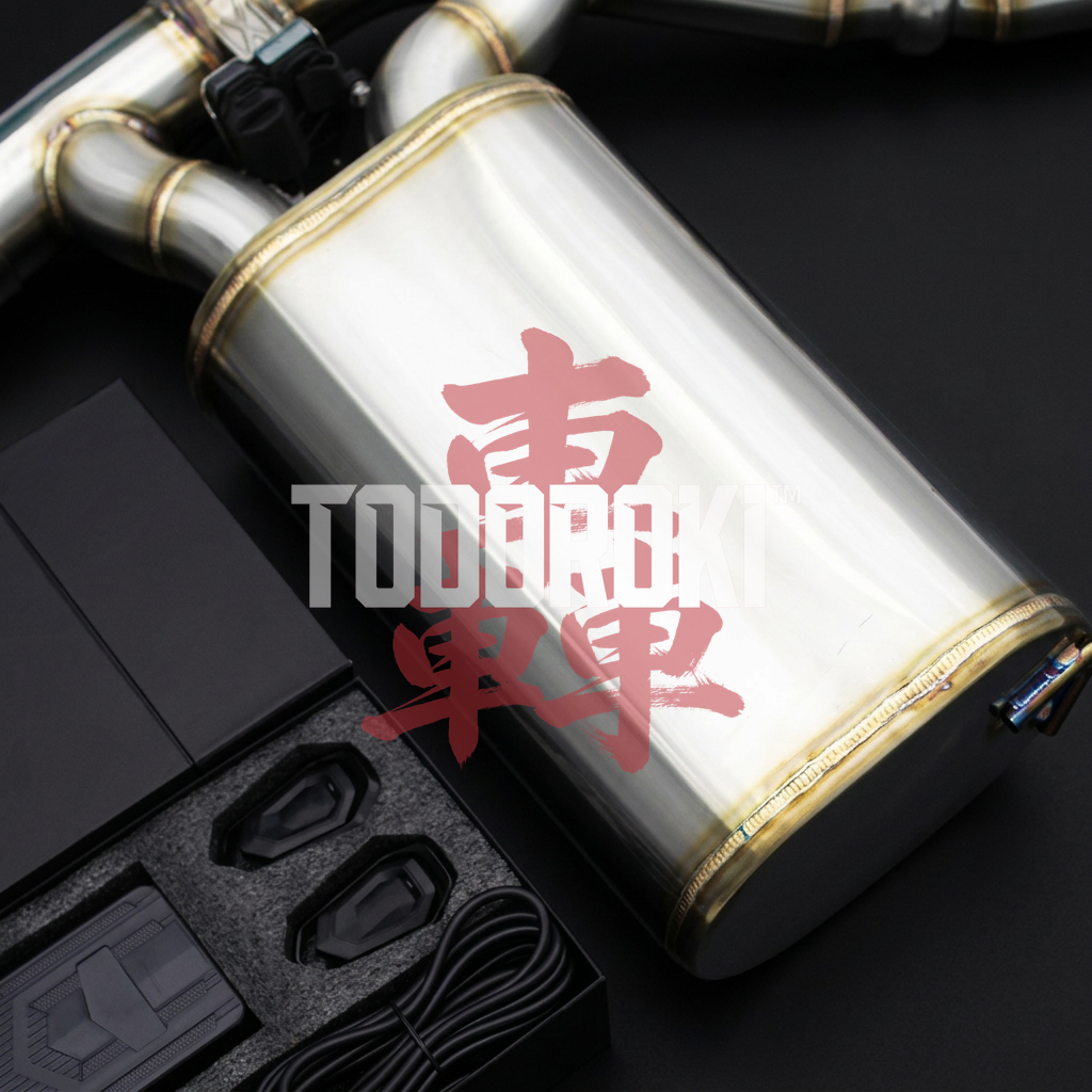 TODOROKI™ VALVE RS STRAIGHT ワンオフ 1本出し可変バルブマフラー｜BMW M3 F80 / M4 F82・F83（S55）用