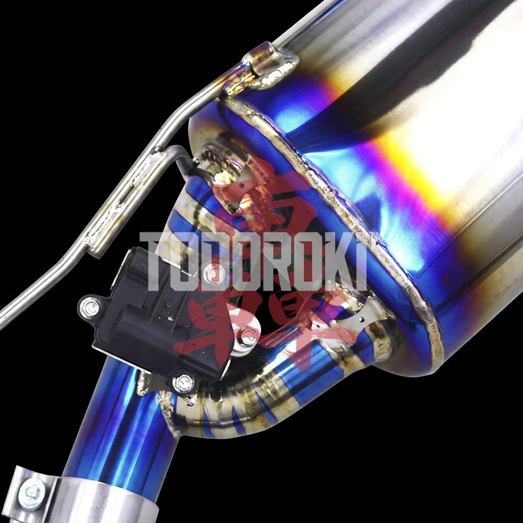 TODOROKI™ VALVE RS TITANIUM ワンオフ フルチタン可変バルブマフラー｜BMW M140i F20 / F21（B58）用