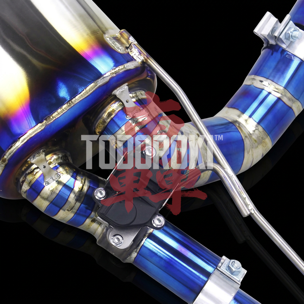 TODOROKI™ VALVE RS TITANIUM ワンオフ フルチタン可変バルブマフラー｜BMW M140i F20 / F21（B58）用