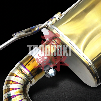 TODOROKI™ VALVE RS TITANIUM ワンオフ 等長中間フルチタン可変バルブマフラー｜BMW M2 Competition F87（S55）用