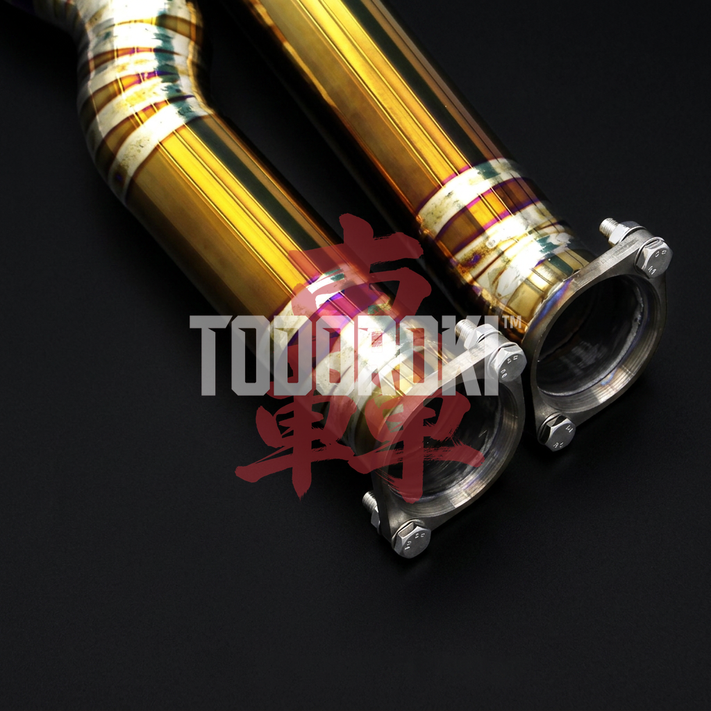 TODOROKI™ VALVE RS TITANIUM ワンオフ 等長中間フルチタン可変バルブマフラー｜BMW M2 Competition F87（S55）用