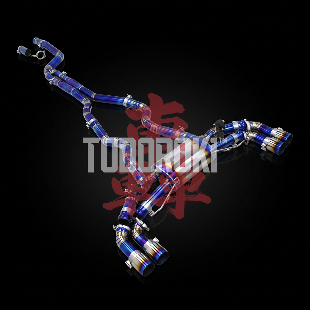 TODOROKI™ VALVE RS TITANIUM ワンオフ フルチタン可変バルブマフラー｜BMW M240i G42 / M340i G20 / M440i G22・G23・G26（B58）用