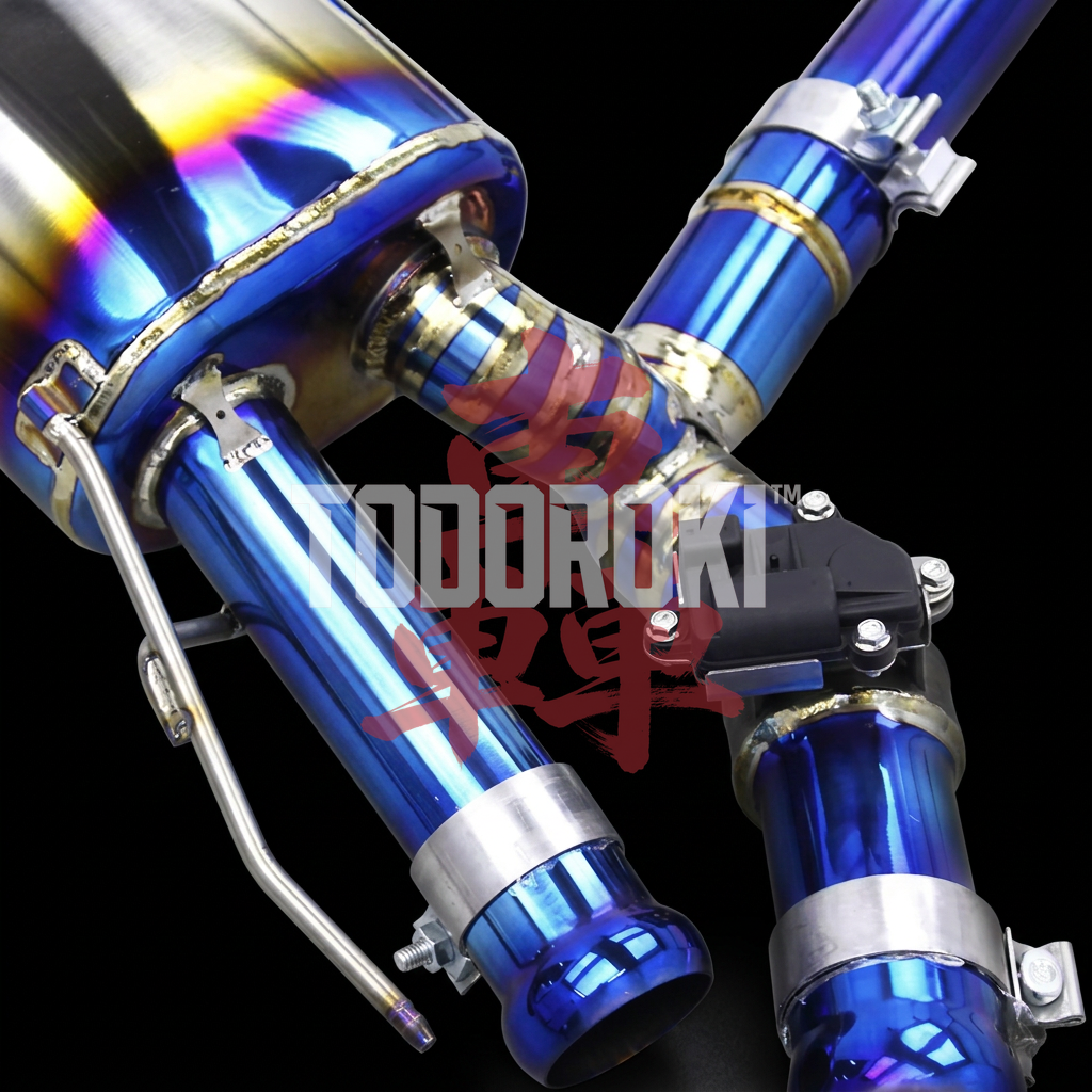 TODOROKI™ VALVE RS TITANIUM ワンオフ フルチタン可変バルブマフラー｜BMW M240i G42 / M340i G20 / M440i G22・G23・G26（B58）用