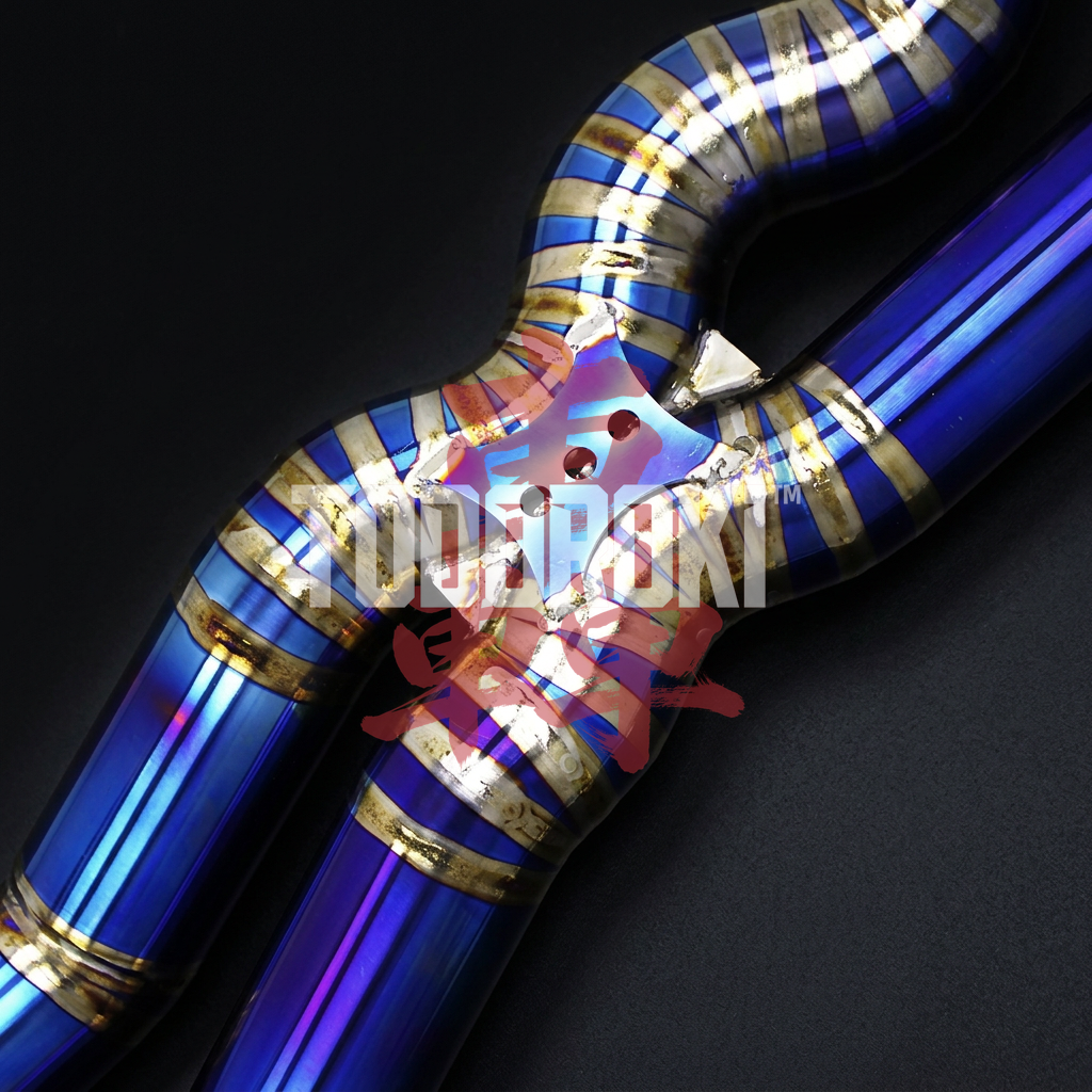 TODOROKI™ VALVE RS TITANIUM ワンオフ 等長中間フルチタン可変バルブマフラー｜BMW M3 F80 / M4 F82・F83（S55）用