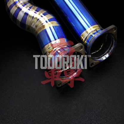 TODOROKI™ VALVE RS TITANIUM ワンオフ 等長中間フルチタン可変バルブマフラー｜BMW M3 F80 / M4 F82・F83（S55）用