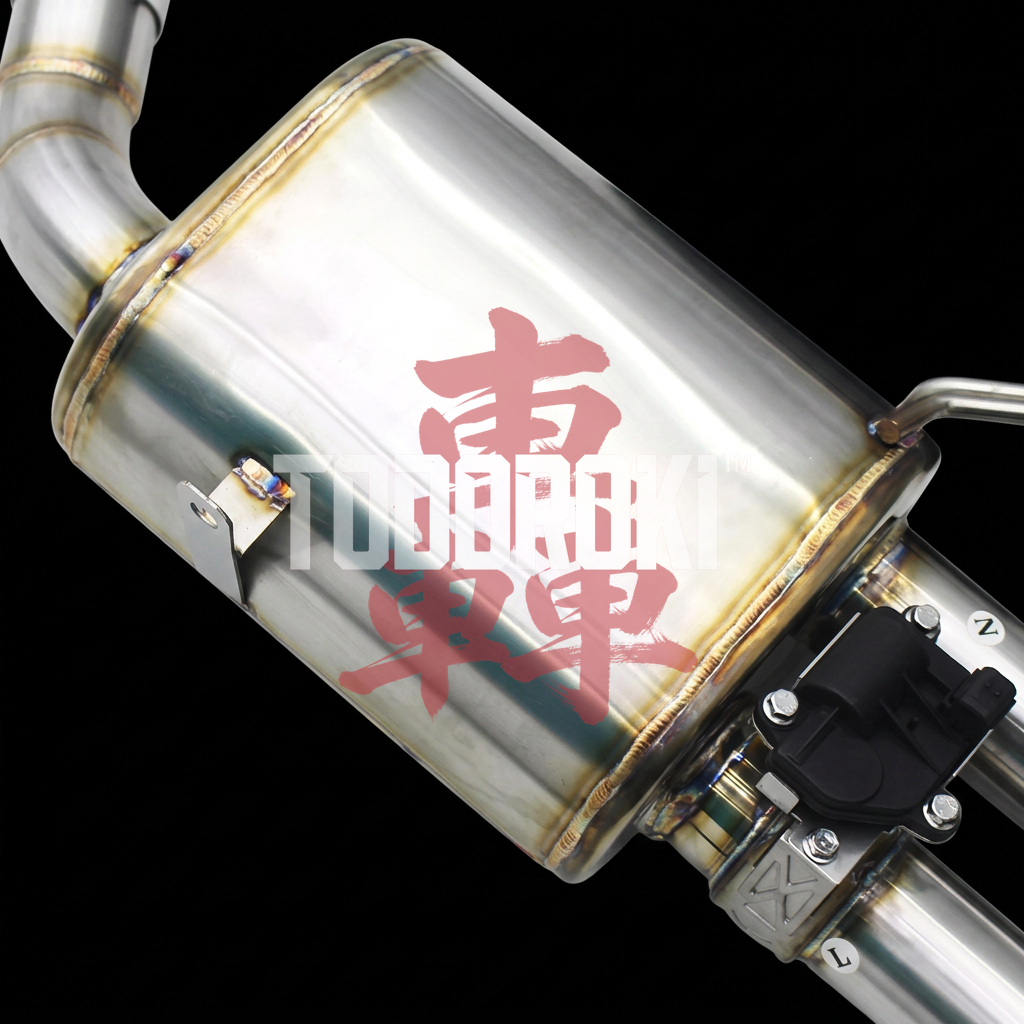 TODOROKI™ VALVE RS ワンオフ Xパイプ可変バルブマフラー｜BMW M3 E90 / E92 / E93（S65）用