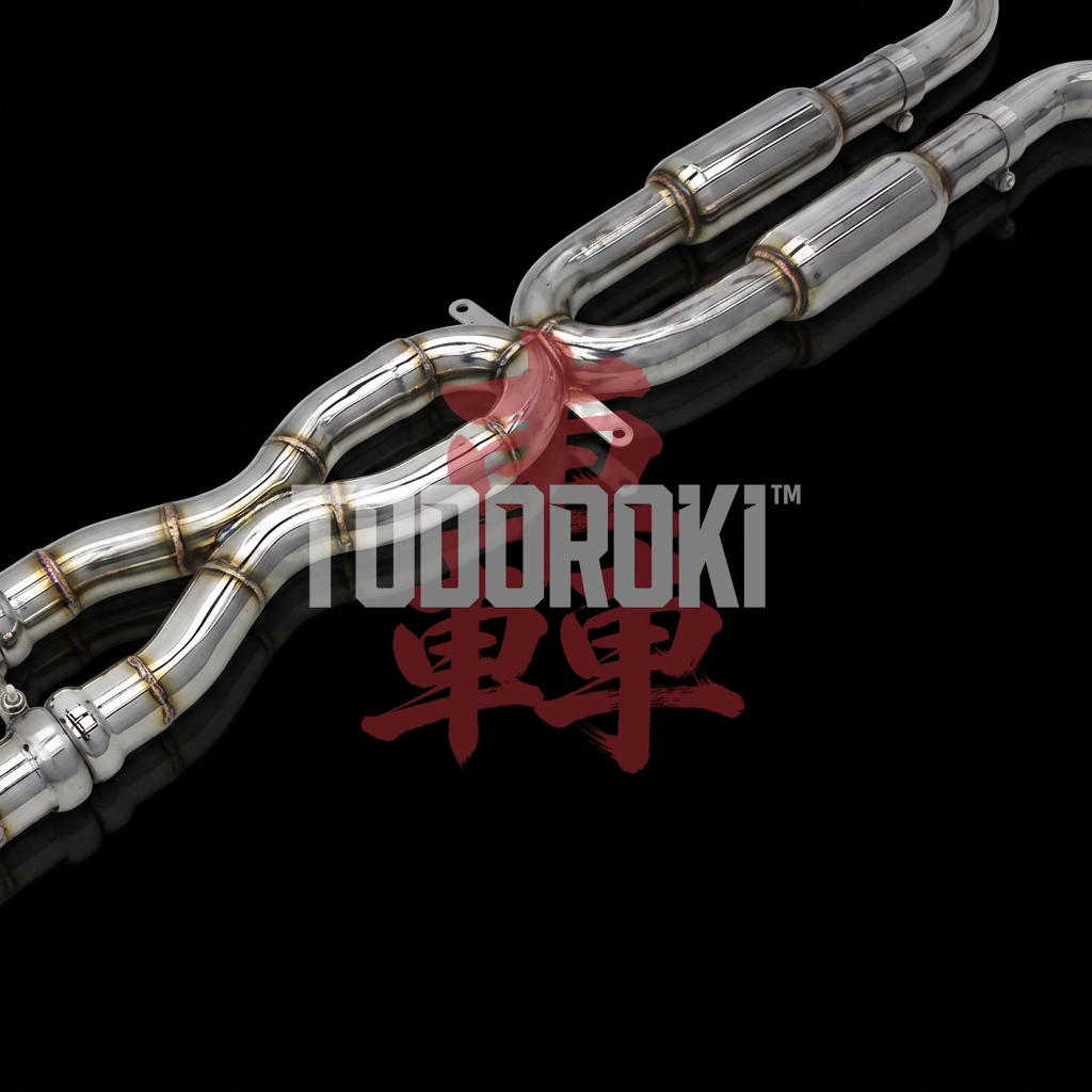 TODOROKI™ VALVE RS ワンオフ Xパイプ可変バルブマフラー｜BMW M3 E90 / E92 / E93（S65）用